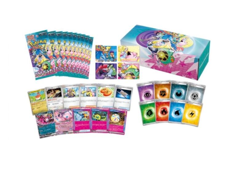 Close-up of the SV9 Deck Build Box Battle Partners Japanese Pokemon Card set showing the box design and promotional text.