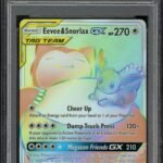 PSA 10 Eevee & Snorlax GX Secret Rare (Full Art)