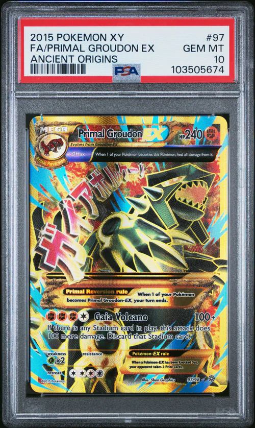 IMG_7574 PSA 10 Primal Groudon ex Full Art - Image 1