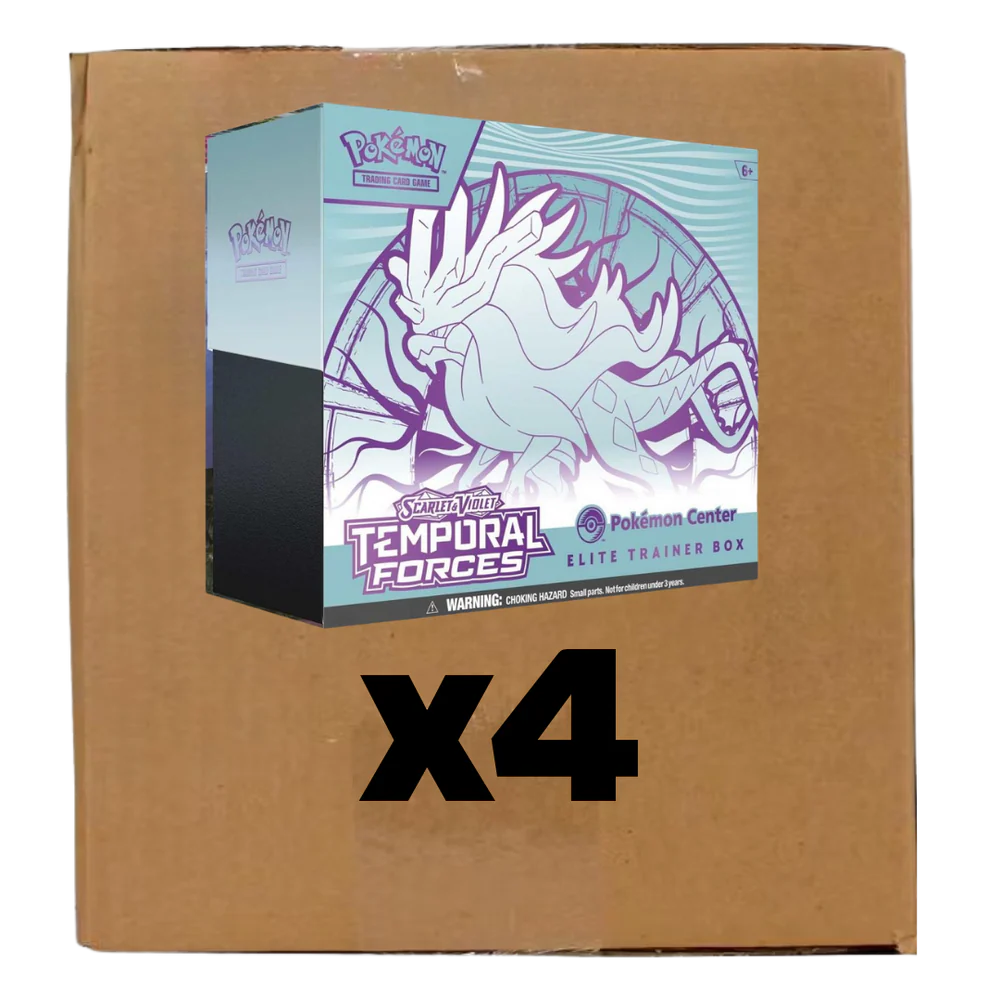 IMG_7630 Pokemon TCG Scarlet & Violet Temporal Forces Pokemon Center Elite Trainer Box Sealed Case (Walking Wake x4) - Image 1