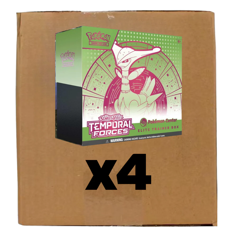 IMG_7631 Pokemon TCG Scarlet & Violet Temporal Forces Pokemon Center Elite Trainer Box Sealed Case (Iron Leaves x4) - Image 1